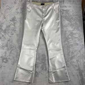Women's High-Rise Metallic Flare Bell Bottom Pants ASOS Design W40 L32 NWOT